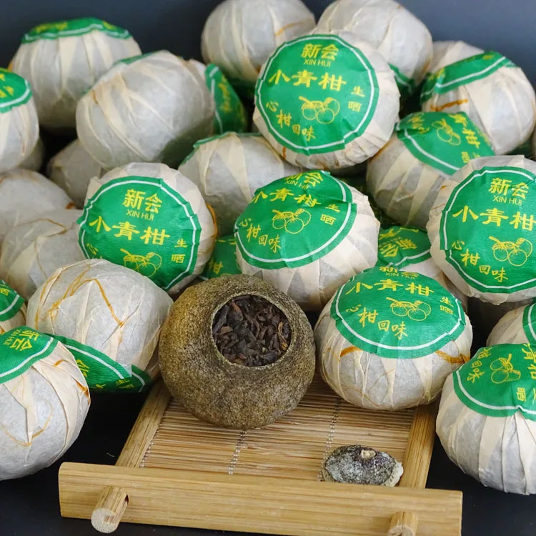 

Xinhui Dried Citrus Tea Pu'er Tea 8 Years Court Cooked Tea Yunnan Orange Tangerine Peel and Pu 'Er Tea Bulk Bags