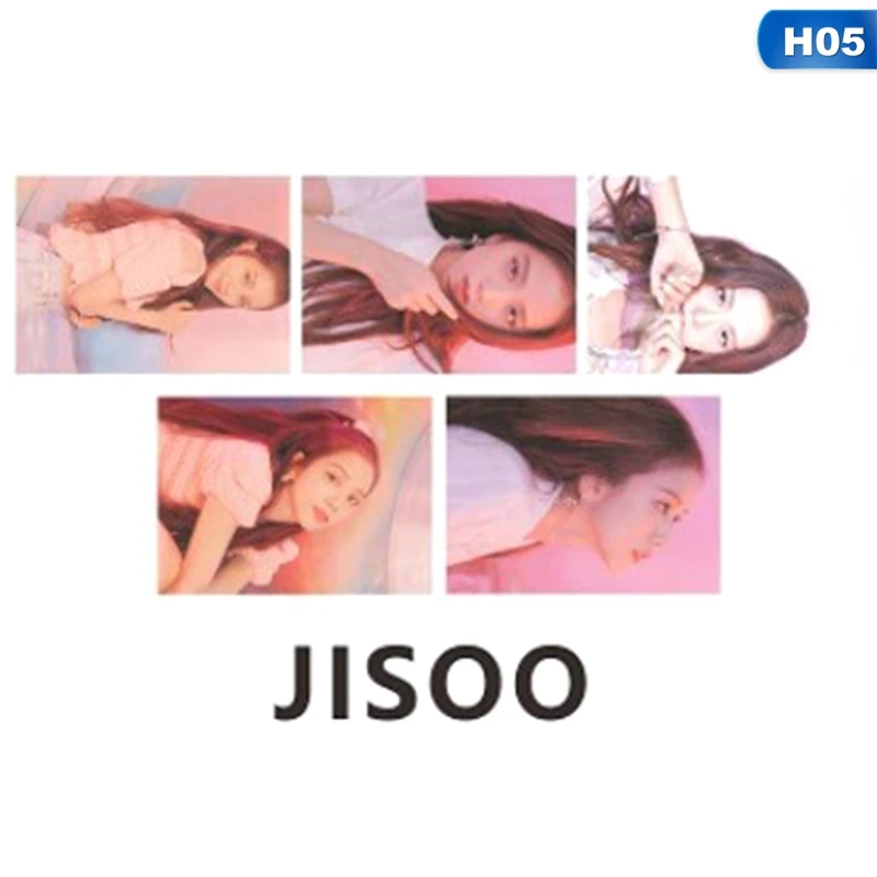 5 шт./компл. KILL THIS LOVE альбом BLACKPINK JENNIE LISA ROSE JISOO фотокарты наклейки ПВХ - Цвет: H05