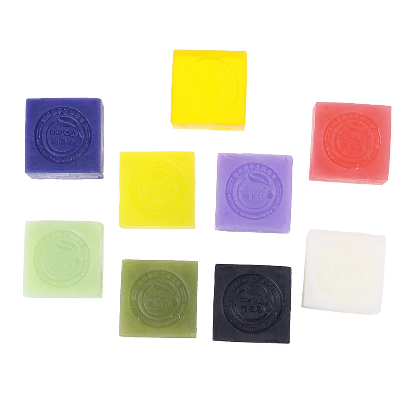 

1pc Natural Organic Herbal Essential Oil Soap Whitening Handmade Soap Skin Remove Acne Deep Cleansing Face Hair Care New