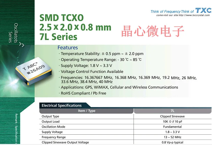 

50PCS/ TCXO 2025 2520 temperature subsidy crystal oscillator high precision 38.4M 38.4MHZ 38.4000MHZ