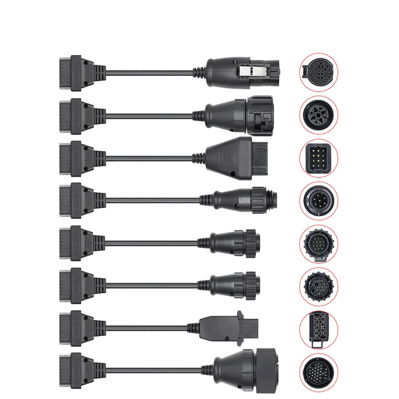 Полный комплект 8 шт. автомобильных кабелей кабели для грузовиков CDP ds150E vd tcs cdp pro