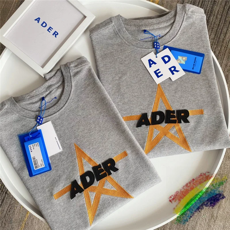 

Футболки STAR ADER Marking Adererror для мужчин и женщин, 1:1, лучшее качество, летняя стильная футболка с надписью Ader Error
