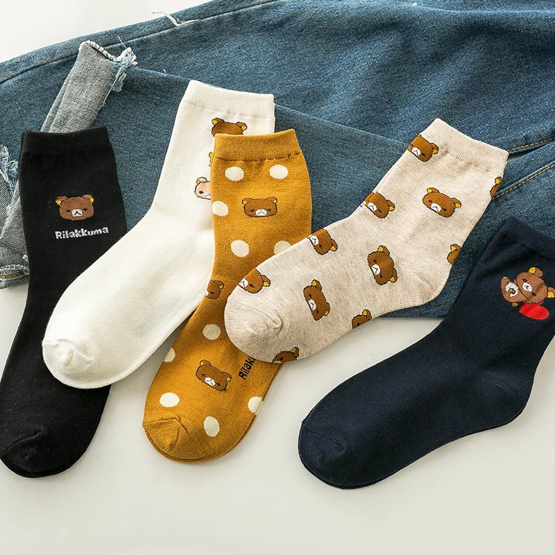 

Принт с животными, носки с принтом детские носки женские harajuku kawaii женские милые skarpetki; Искусственная кожа; Прямая продажа (дропшиппинг); damskie ...