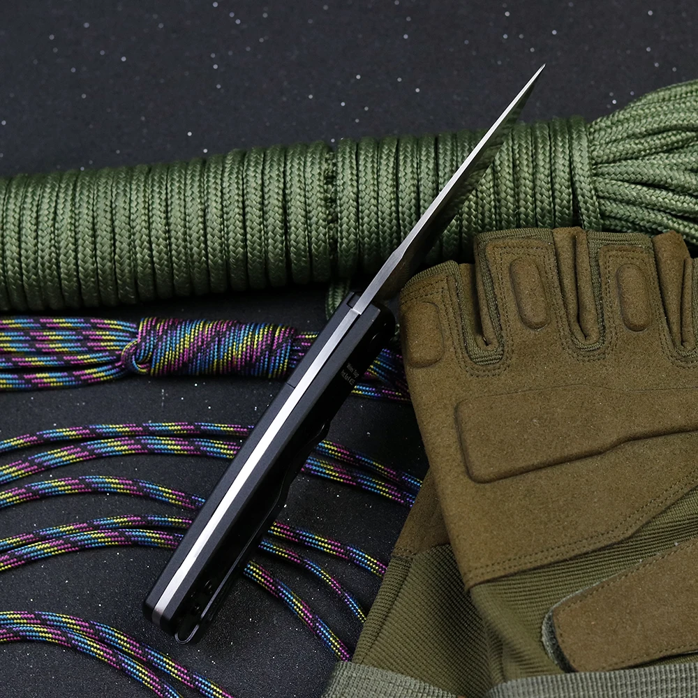 Новый волшебный складной нож JUNSHENG D2 bladeалюминиевый сплав + цветная ручка из