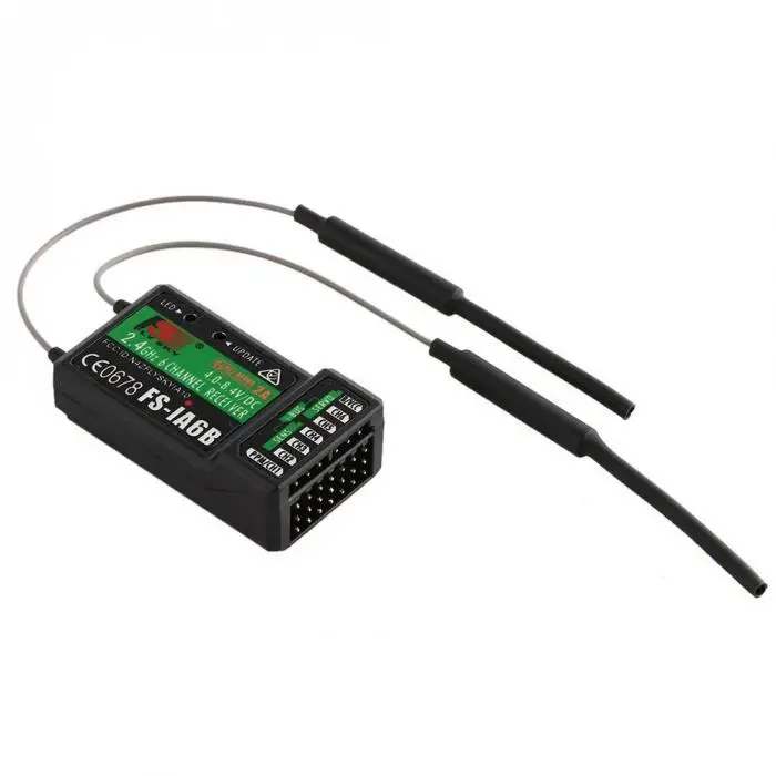 FlySky оригинальный 2 4 ГГц 6CH RC AFHDS FS IA6 IA6B приемник для i6 i10 CT6B T6 i4 передаточный пульт