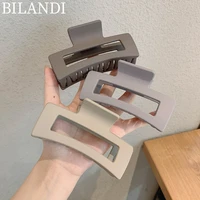 bilandi new big acrylic resin hair claw clips big size square hollow makeup hair clip barrettes for women hair accessories gifts