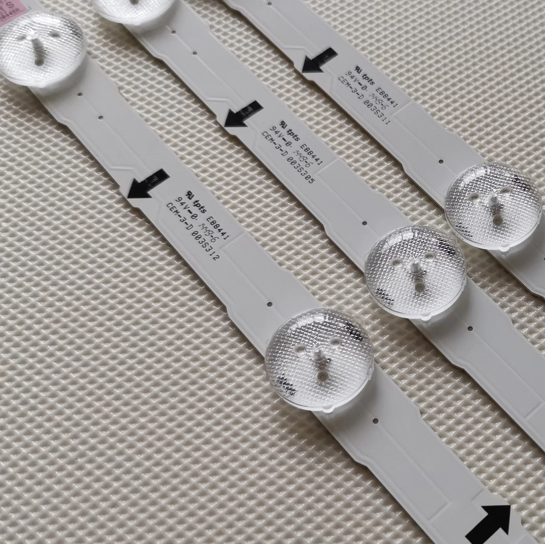 3 шт. новая Оригинальная Светодиодная лента с подсветкой 7 светодиодов для