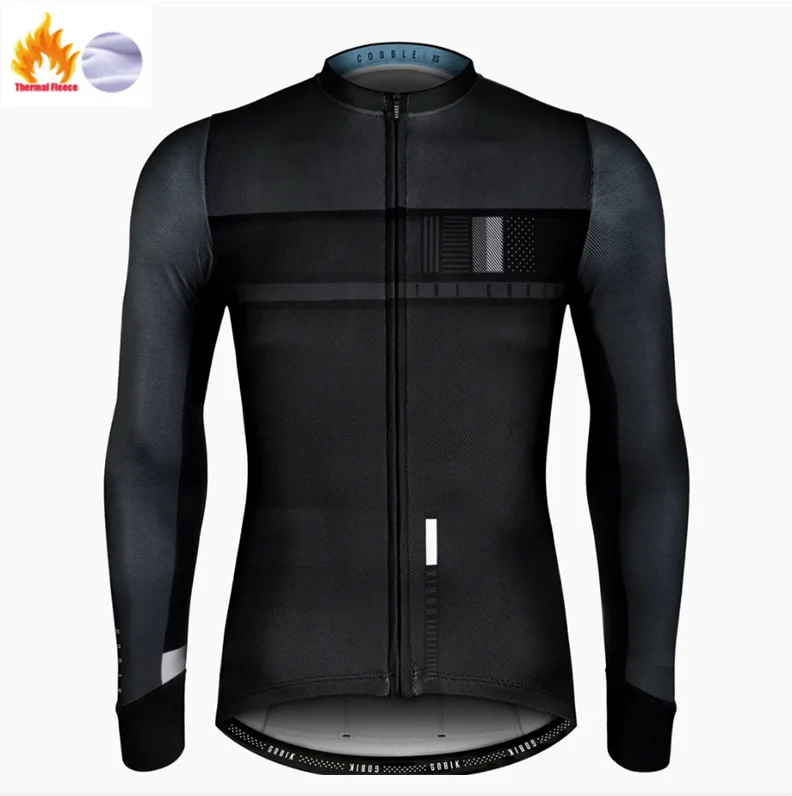 Winter Jersey Зимняя одежда для велоспорта, одежда для езды на велосипеде с длинным рукавом, комплект Джерси для верховой езды, термальный флисовый Майо, Ropa Ciclismo Invierno, сохраняющий тепло - Цвет: Winter Jersey