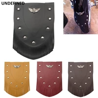 motorcycle fender mud flaps skull tassel leather front fender mudguard cover for harley softail dyna fxd sportster xl883 xl1200