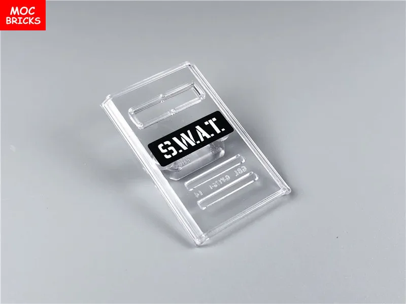 Распродажа комплектов детской кубики Moc взрывной костюм с Trans прозрачный SWAT щит армия, солдатики оружие DIY строительные блоки, игрушки для детей, подарки