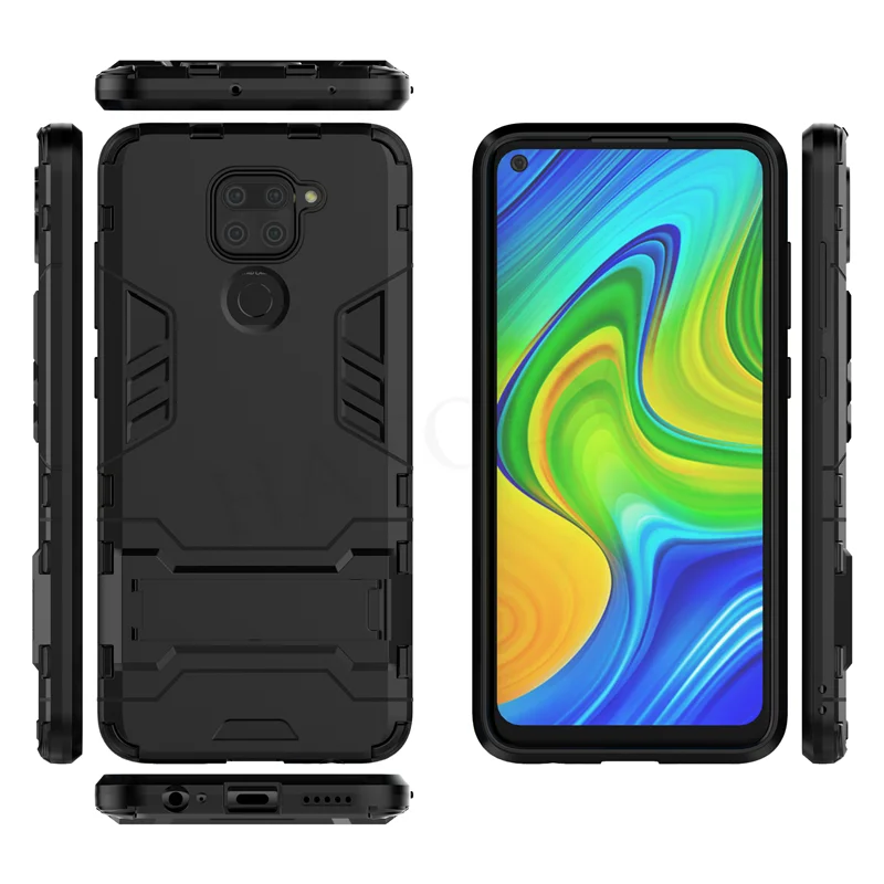 Чехол для Xiaomi Redmi Note 9 чехол 10X 9S Pro держатель робота подставка противоударный