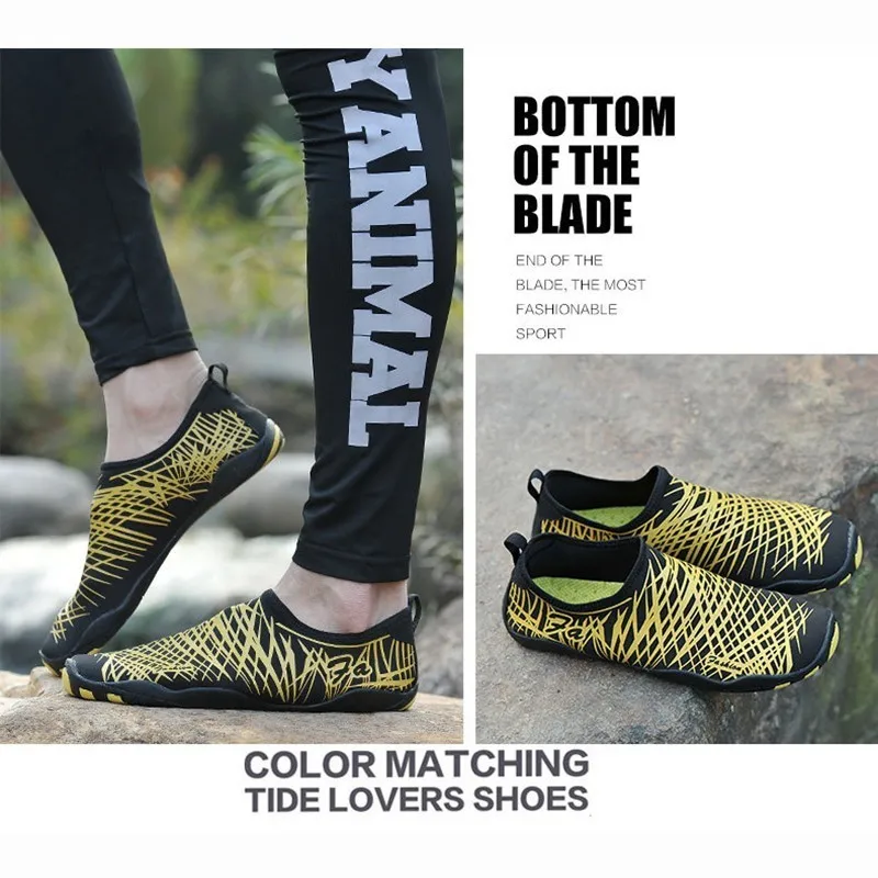 Кроссовки для плавания мужские и женские мягкая дышащая светильник пляжа легкие