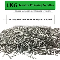1kg mini pins magnetic rotary tumbler polisher tools stainless steel polishing needles jewelry polishing needles media