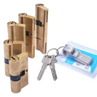 stander cylinder 65 70 80 90 95 100mm lock cylinder ab key anti theft pure brass gate door lock handle bedroom extended
