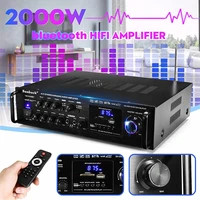 2000w home digital amplifiers audio bass stereo music audio power bluetooth amplifier hifi fm usb sd led for subwoofer speakers