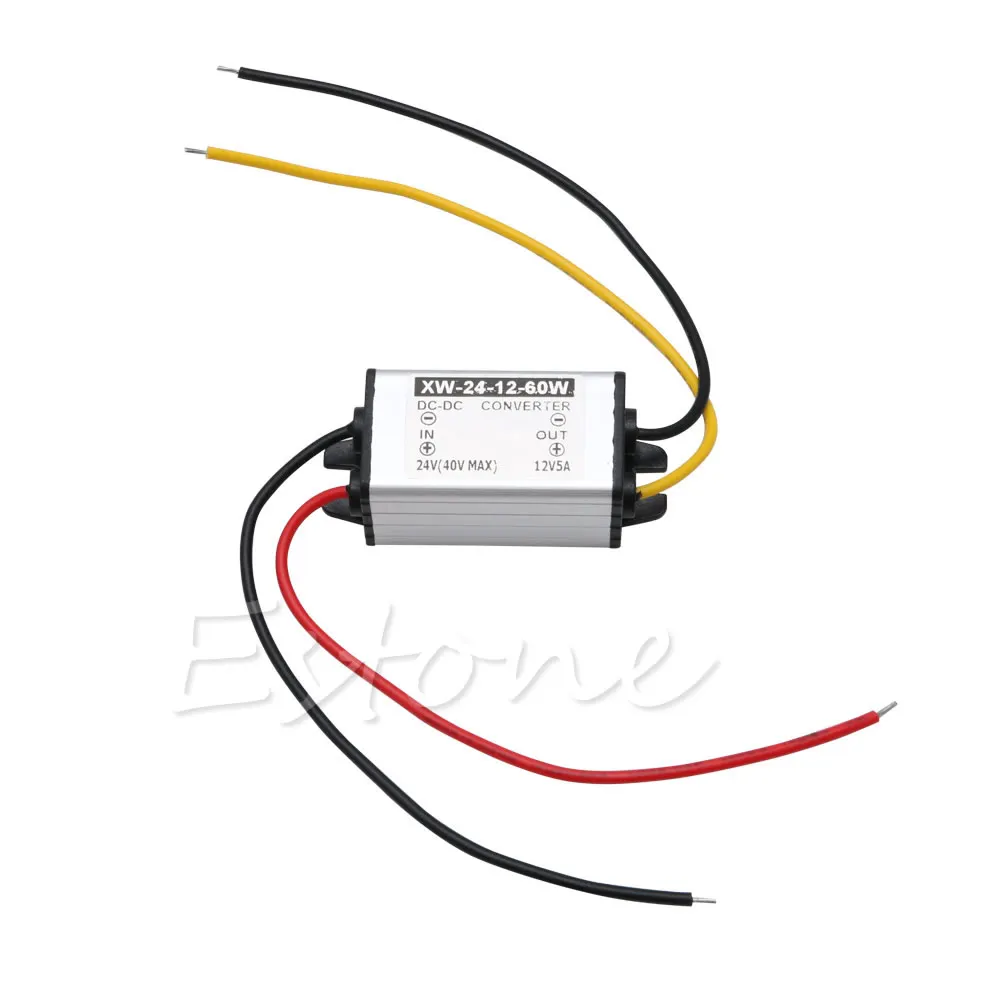 

New Waterproof Car DC 24V To DC 12V 5A 60W Power Converter Supply Adapter