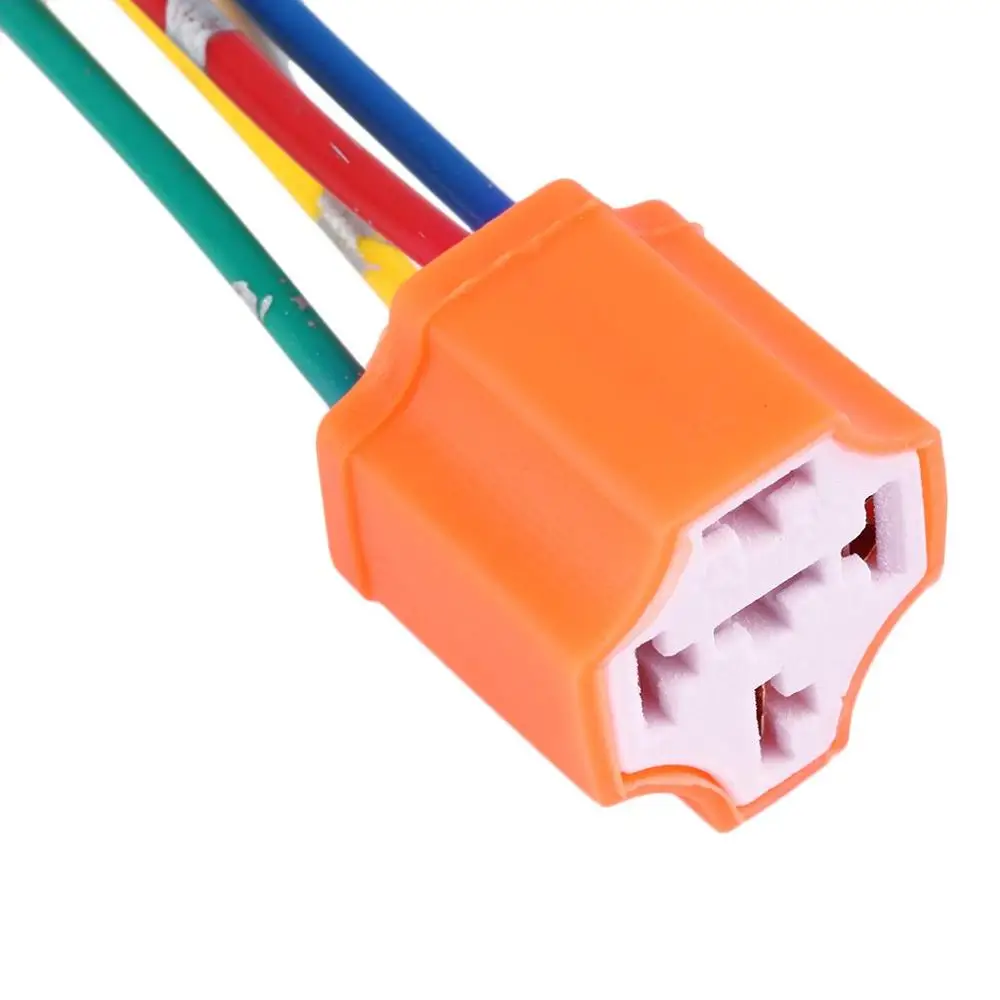 Релейная розетка автомобильное реле оранжевая пластиковая сменная проводка для
