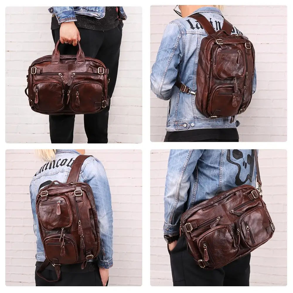 Новый дизайнерский мужской портфель JOGUJOS из натуральной кожи деловые сумки через