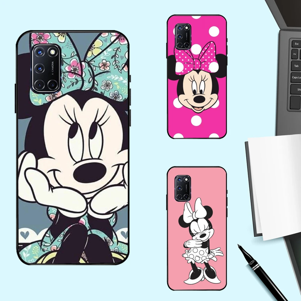 

Фотообои для Oppo Realme C21 Find X3 Pro Reno 5 4 A91 A79 A77 A57 A37 R11S R9S Oh Disney Mouse Minnie Cute