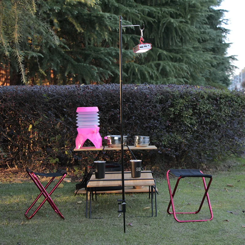 

Outdoor Camping Portable Lamp Holder Detachable Lantern Stand Lamp Tripod Lamp Bracket Lamp Holder Hanging Light Fixing Stand