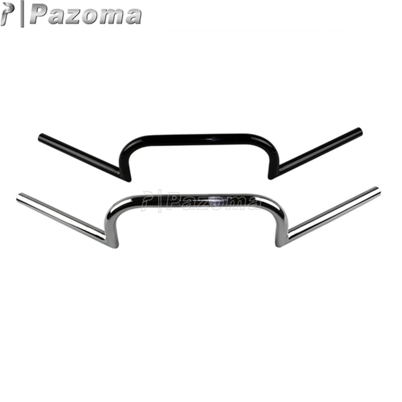 7/" или 1" Хром Черный мотоцикл Clubman руль 22 мм/25 мм рукоятки для Harley Triumph Chopper Bobber Кафе Racer на заказ