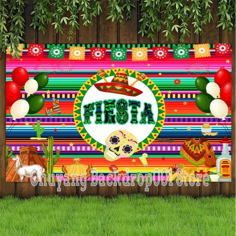

Photography Background Mexican Fiesta Birthday Party Event Colour Flower Photo Backdrop Decor Supplier