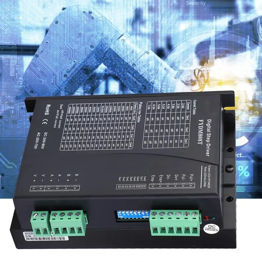 Драйвер шагового двигателя 2 фазный постоянный ток 24 80 в переменный 20 70 4 а