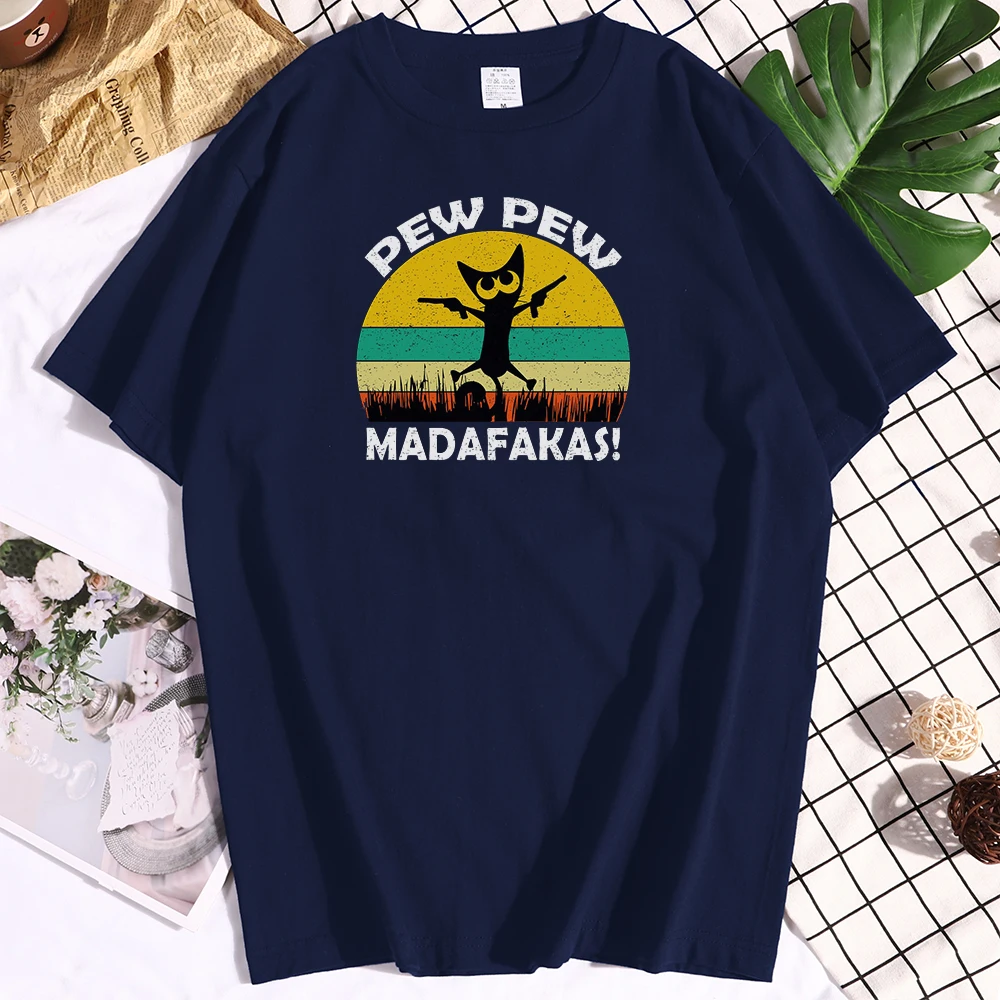 

Футболка женщин пью! Mdafakas с принтом летняя футболка с короткими рукавами с О-образным вырезом с коротким рукавом Удобная футболка дышащая ф...