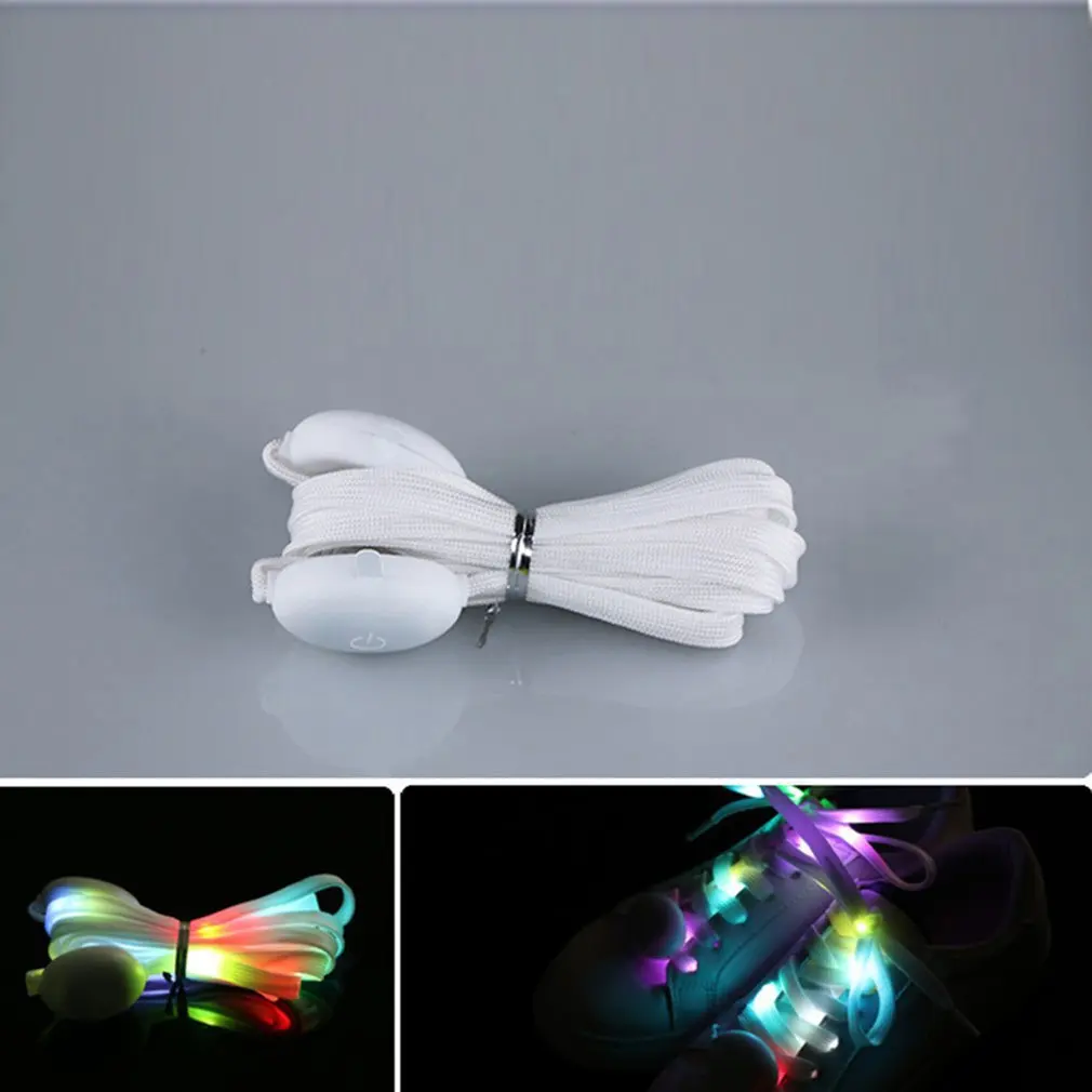 ICOCO нейлон водонепроницаемый светящийся светодиодный шнурки модные светящиеся