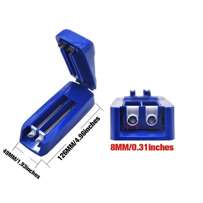 

8mm Tobacco Injector Double-Tube Handmade Small Size Cigarette Rolling Machine Acrylic Smoke Tool Paper Portable Herb Grinder