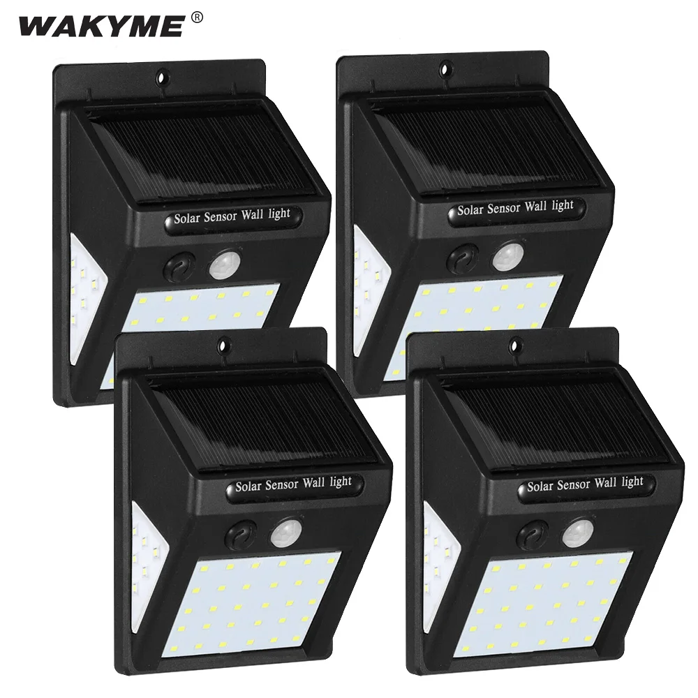Фонарь уличный на солнечной батарее с датчиком движения 40 светодиодный |