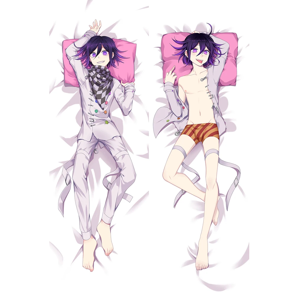 

Anime Danganronpa Ouma Kokichi Cosplay Hugging Body Naegi Makoto Pillow Case Home Bedding Pillow Cover Peachskin