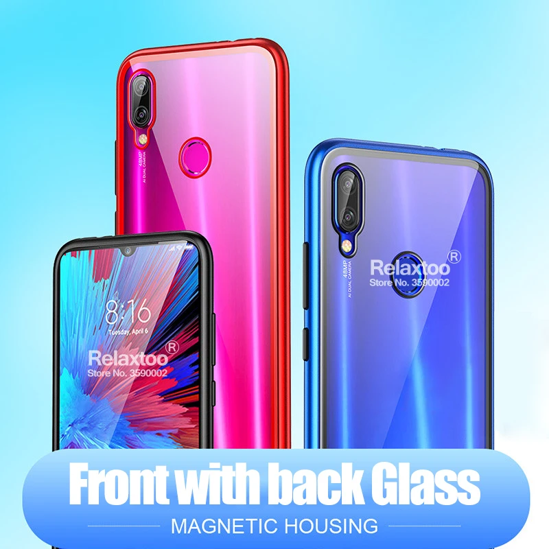 Магнитный чехол для xiaomi mi 9 t mi 9 t pro mi 9 9 t se 9se двухстороннее защитное стекло на xao mi redmi note 7 note7 pro металлический чехол
