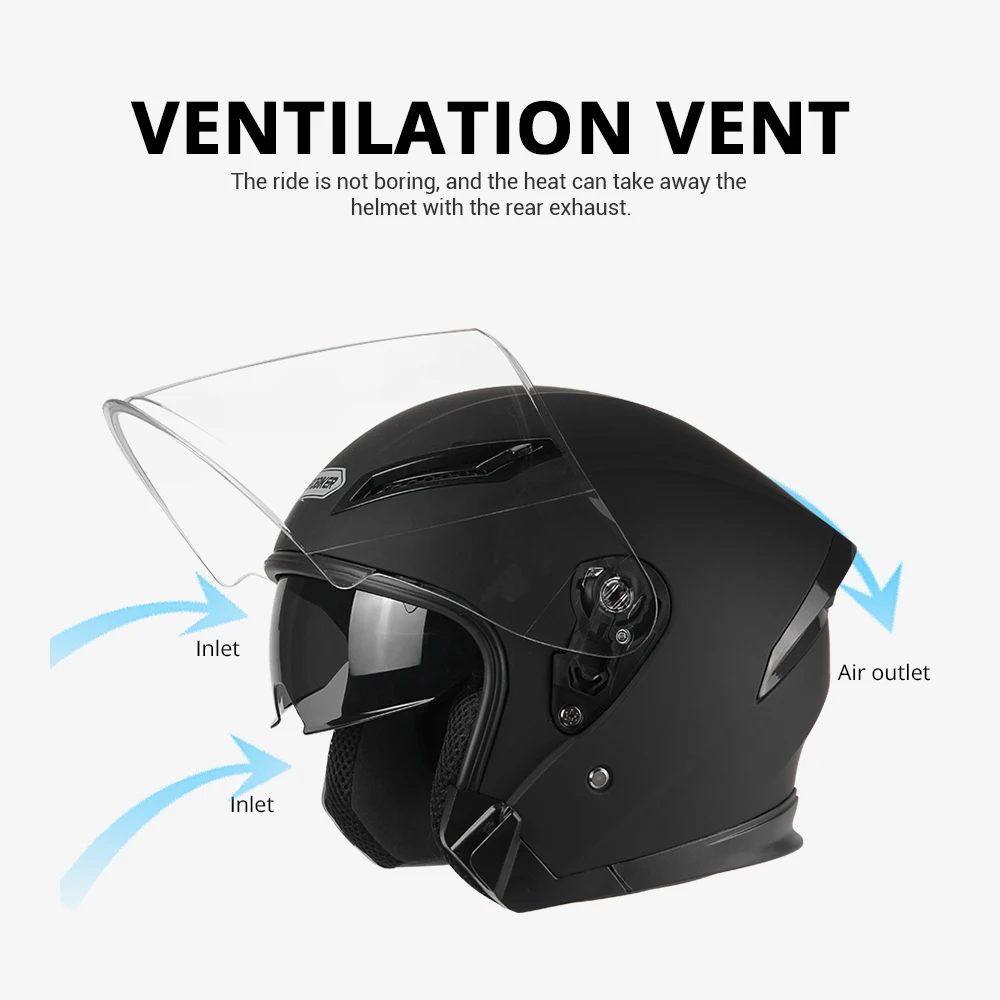 HEROBIKER мотоциклетный шлем для мужчин для мотокросса Casco Moto шлем для мотогонок полулицевой шлем