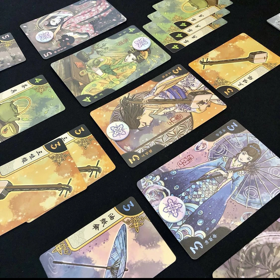 Новинка 2021 настольная игра Hanamikoji карточные игры для сотрудничества легко играть
