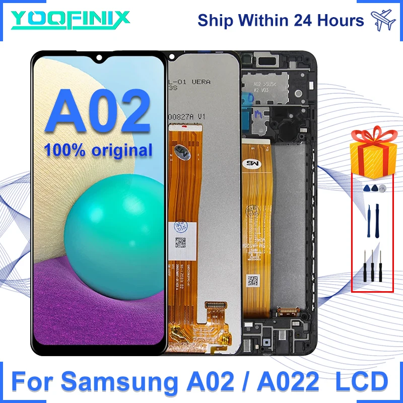 

Оригинальный дисплей для Samsung Galaxy A02, сенсорный экран, дигитайзер, запасные части для A022, A022F, A022F/DS, A022M, A022G, ЖК-дисплей