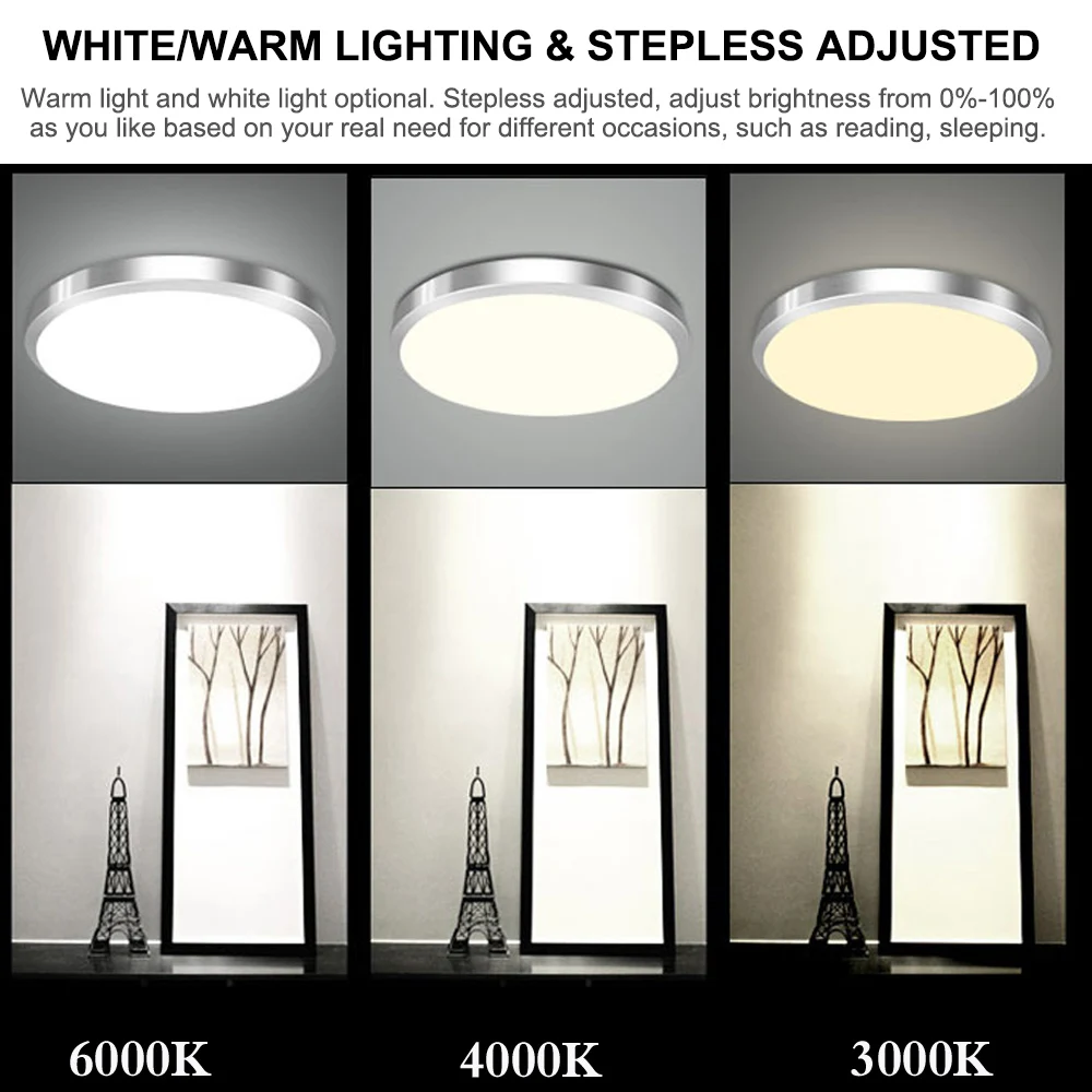 Смарт-WI-FI потолочный светильник 48W светодиоидная лампа с регулируемой яркостью