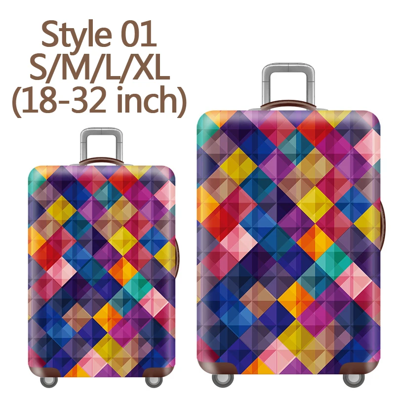 Фото Luggage Case 3D Travel Suitcase Trolley Protective Cover Dust Elasticity 18-32 Wear-resistant Durable Thickening Багаж и сумки Luggage Case 3D Travel Suitcase Trolley Protective Cover Dust Elasticity 18-32 Wear-resistant Durable Thickening Багаж и сумки