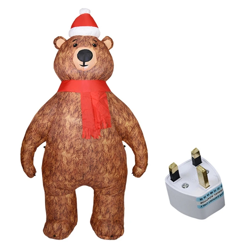 

2.1m Inflatable Bear Model LED Air Blower Outdoor Garden Toy Christmas Party Ornament Decoration