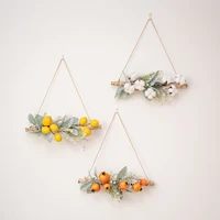 artificial cotton lemon pomegranate fruit swag wall hanging home decorations walls pendants party household items fake flower