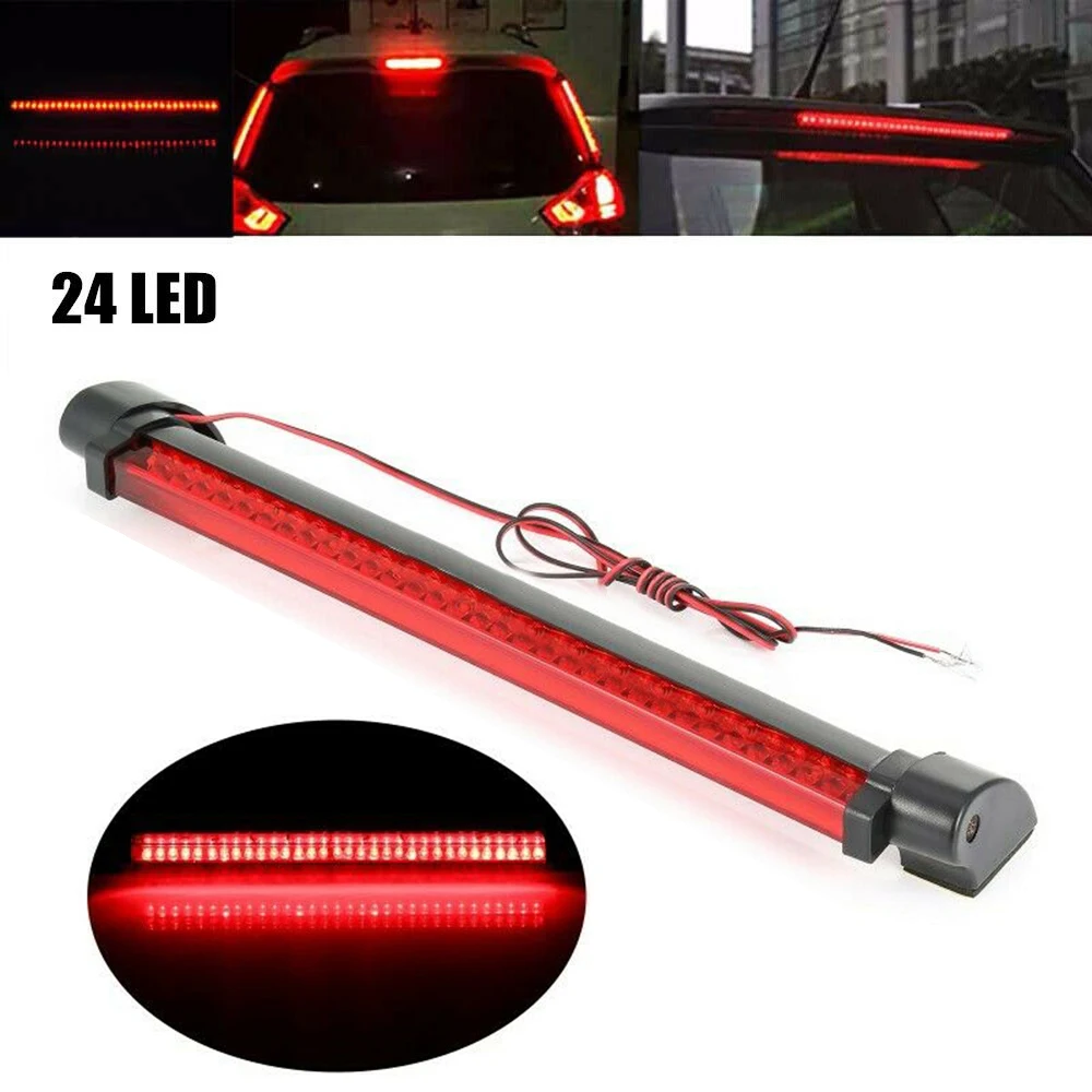 

Universal 12V 24LED Additioal Brake Light Bar Red Car Third Brake Lamp LED Auto Truck Rear Stop Warning Parking Signal Lamp
