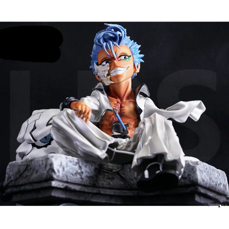 

9" Bleach Statue Aizen Sousuke Espada The Sixth Blade Arrancar Grimmjow Jeagerjaques GK Leopard King Action Figure Toy BOX L167