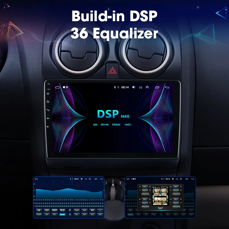JMCQ 9 &quotRDS для Nissan Qashqai 2006 2013 автомобильное радио 2 Din Android плеер GPS головное