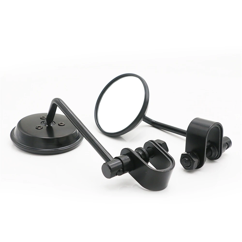 

Motorcycle Clip-on Rearview Mirrors Aluminum Round Fits 7/8'' 1'' Handlebars for Honda Kawasaki Yamaha Suzuki Cafe Racer Triumph