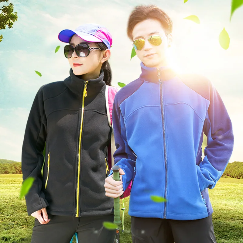 Осенне-зимняя новая стильная уличная флисовая Мужская и женская куртка-дождевик