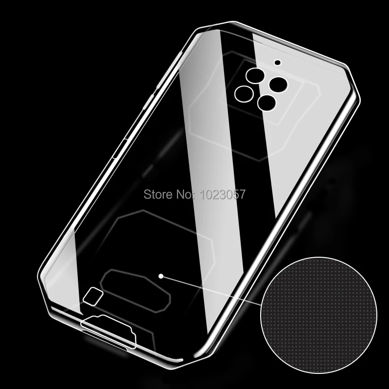 Чехол для Oukitel WP6 черный мягкий чехол с черным закаленным стеклом 6 3