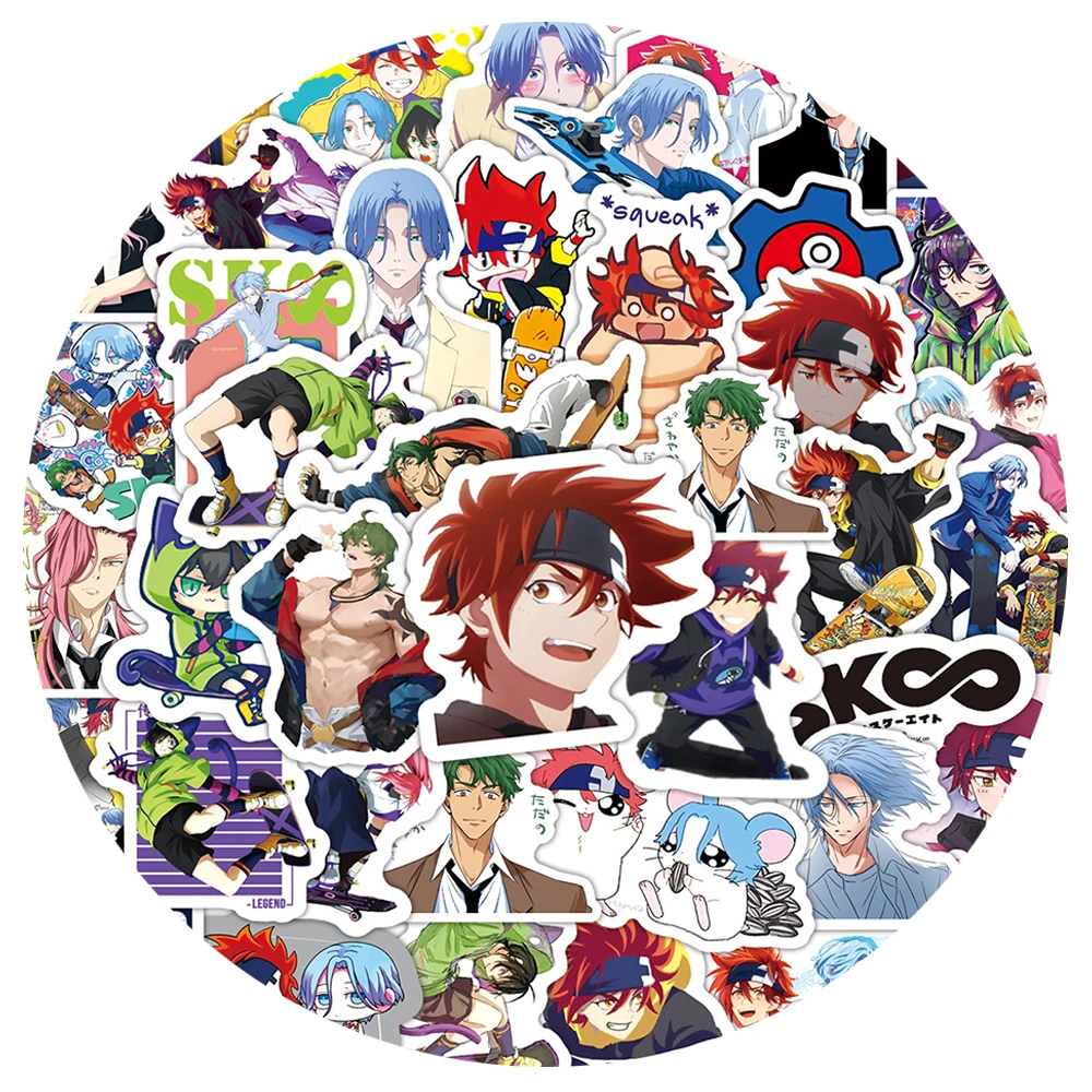 10/50PCS Anime SK8 The Infinity Cartoon Graffiti Stickers Travel Luggage Phone Guitar Fridge Laptop Waterproof Sticker