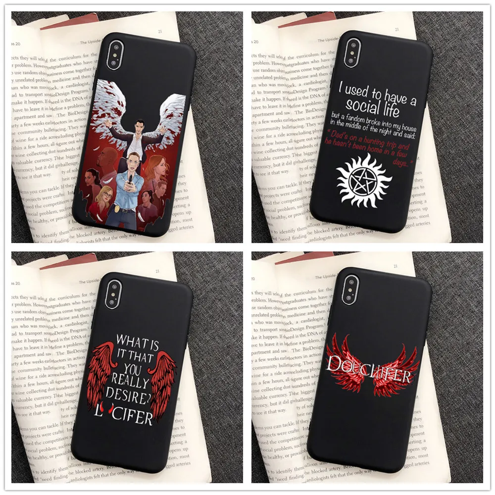 

American TV Degenerate angel Lucifer soft phone case For Samsung S7Edge S8 S9 PLUS S10PLUS S10Lie 2019 A10 A30 A50 A70 2018 A750