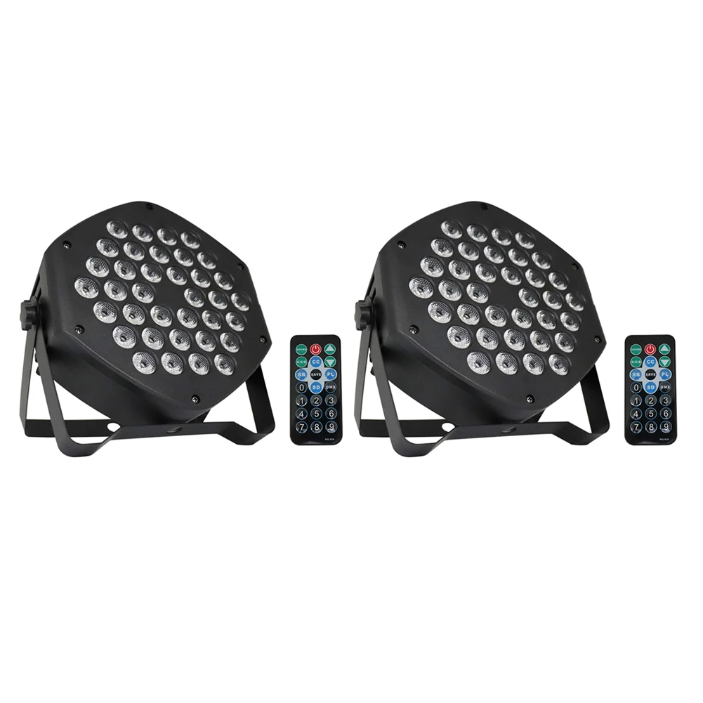 

LED Par Lights 36W RGB Disco Sound Activated Lamp 7 Channels Strobe DMX Stage Lighting Effect for Disco DJ Music Party Club