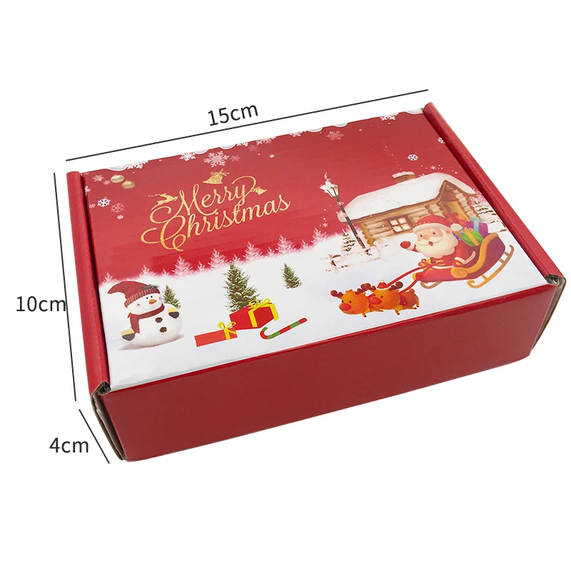 Рождественская подарочная коробка в виде снежинки набор красочных бусин бусины